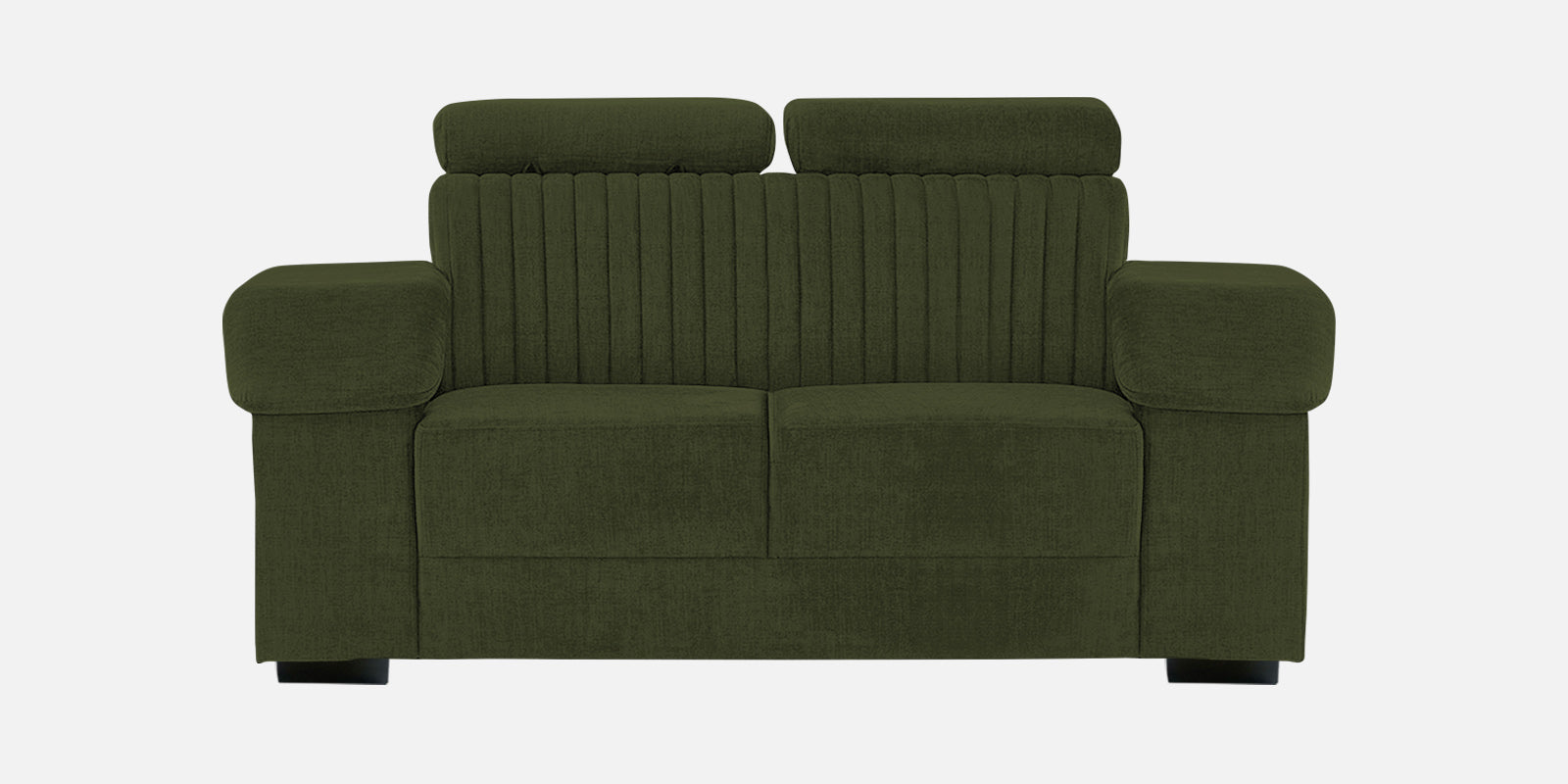 Draco Fabric 2 Seater Sofa In Olive Green Colour