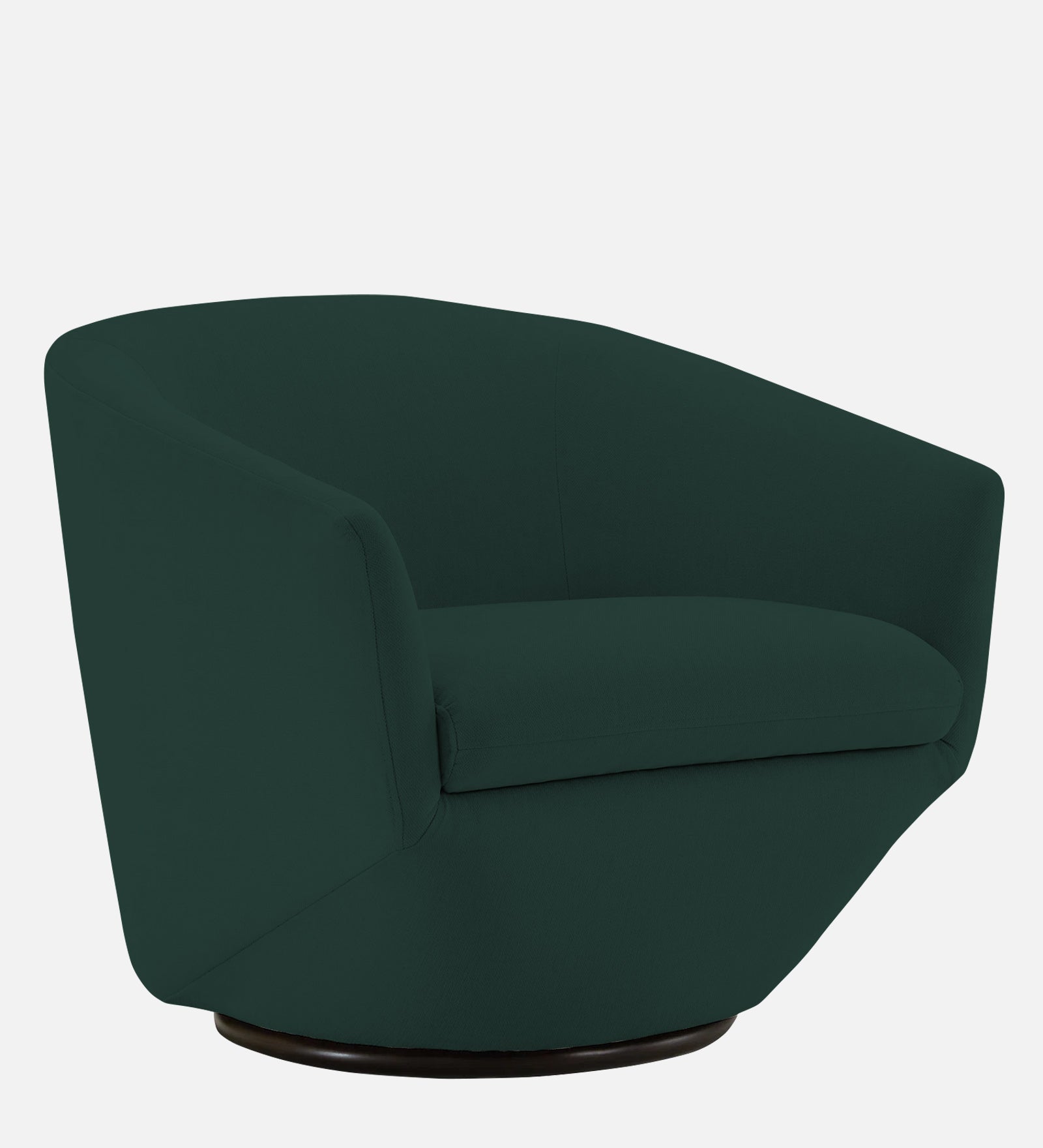 Haddie Velvet Swivel Chair in Forest Green Colour