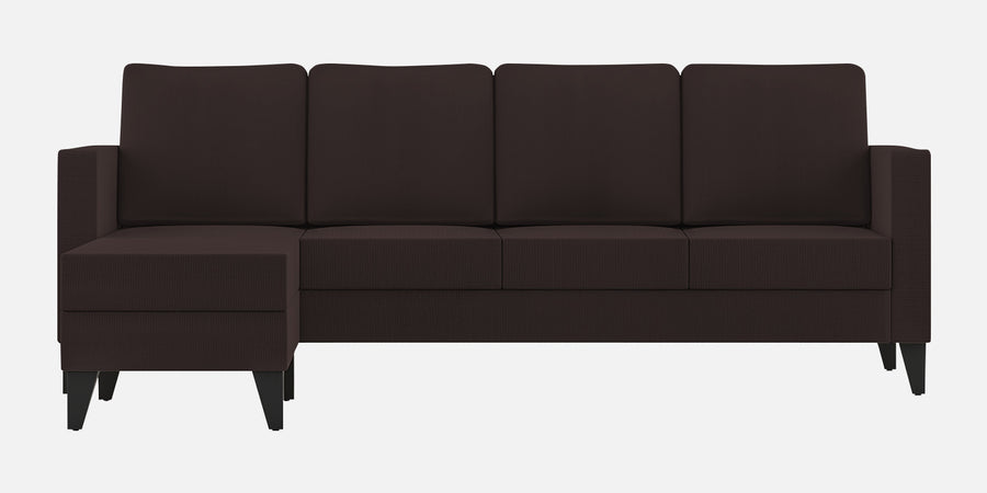 Nori Fabric Rhs Sectional Sofa 3 Lounger In Dark Brown Colour - Febonic Living