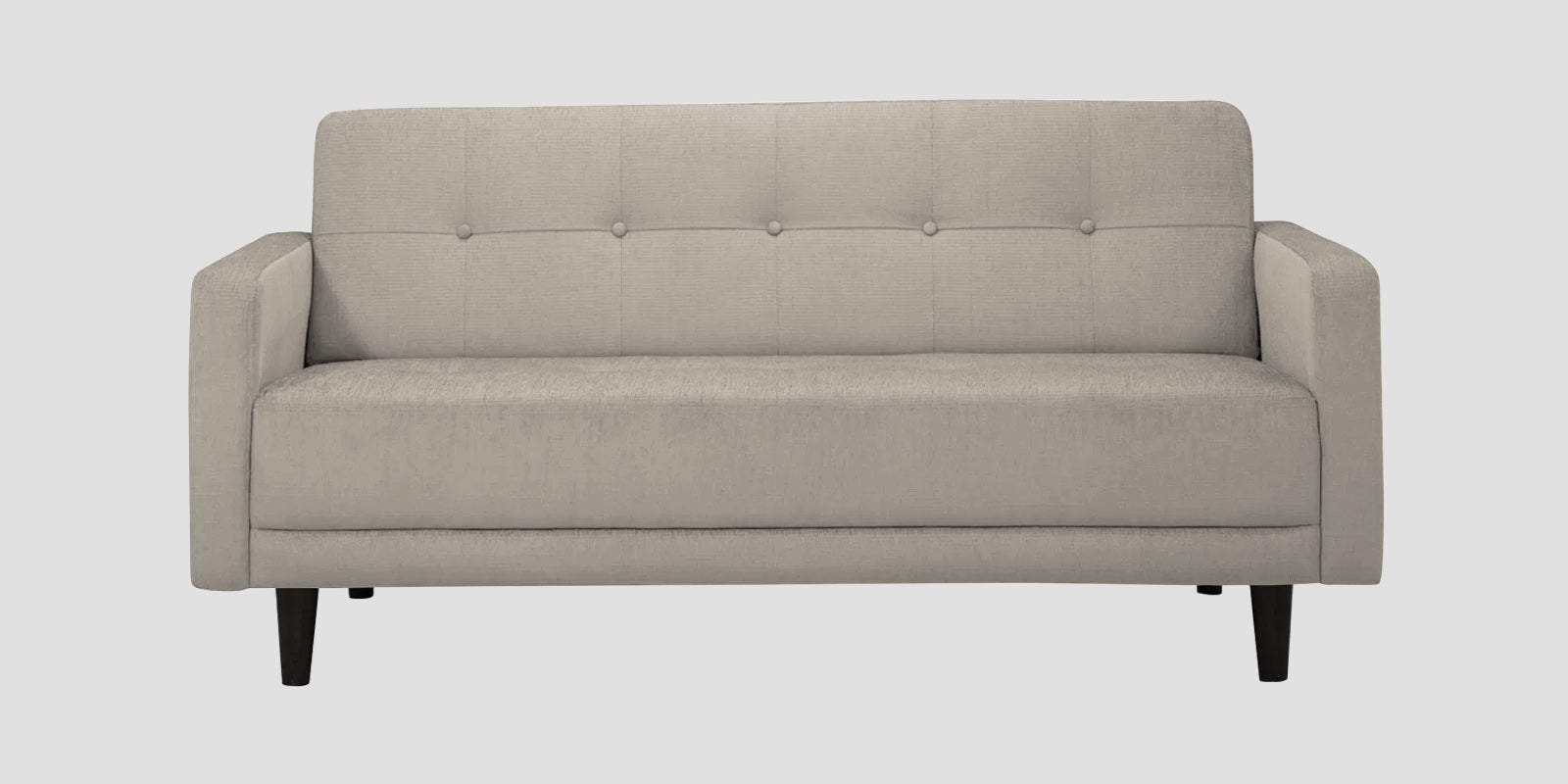 Noha Fabric 2 Seater Sofa In Ash Grey Colour - Febonic Living