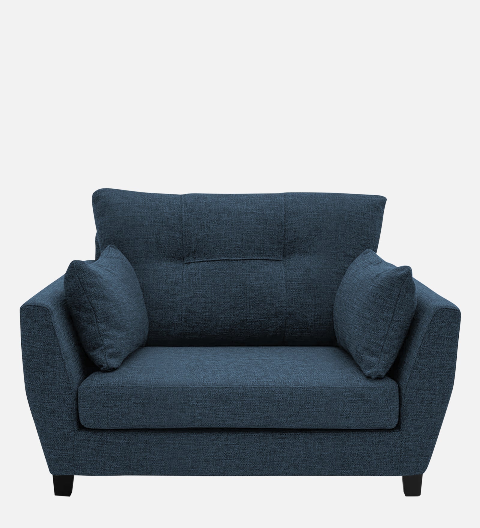 Mario Fabric 1 Seater Sofa in Light Blue Colour