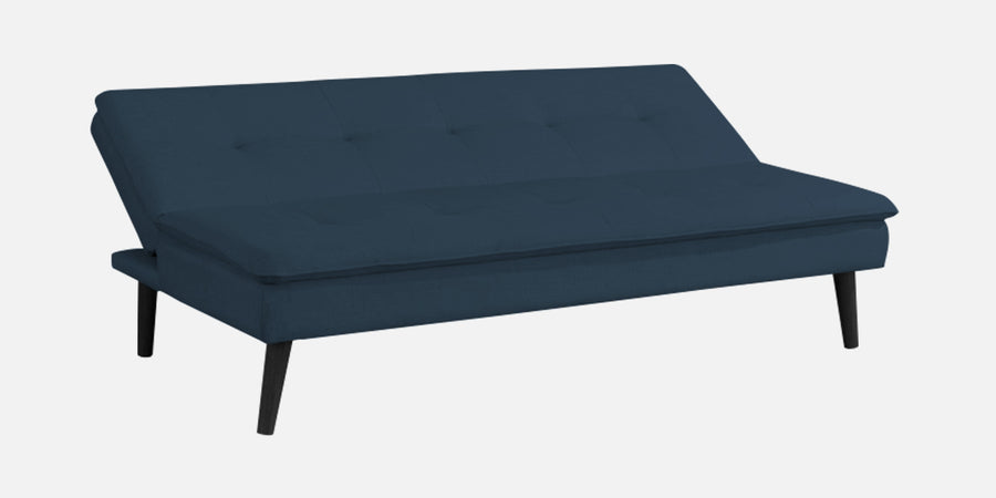 Toner Fabric 3 Seater Convertible Sofa Cum Bed In Light Blue Colour - Febonic Living