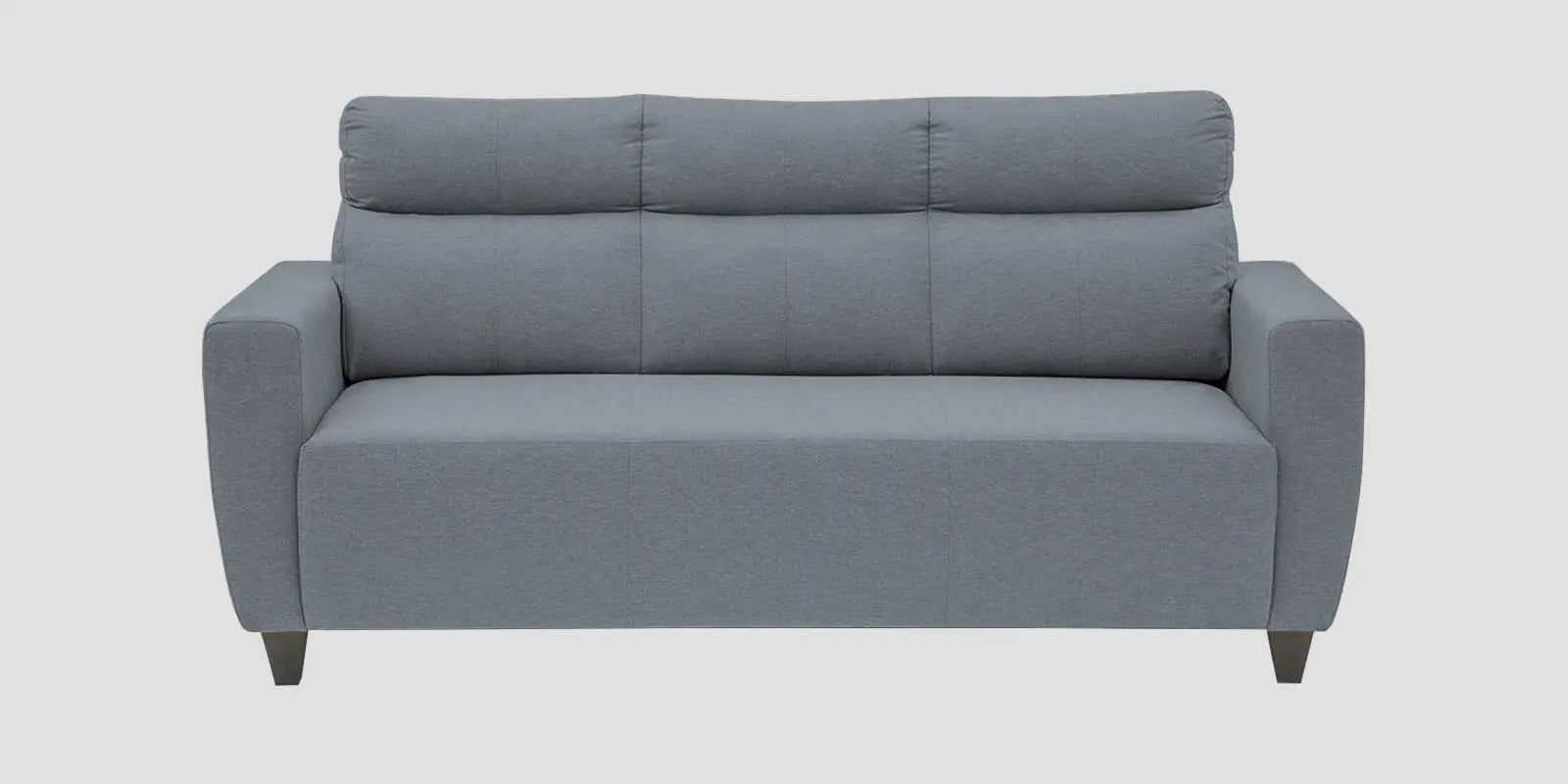 Burban Fabric 3 Seater Sofa In Winter Grey Colour Febonic Living