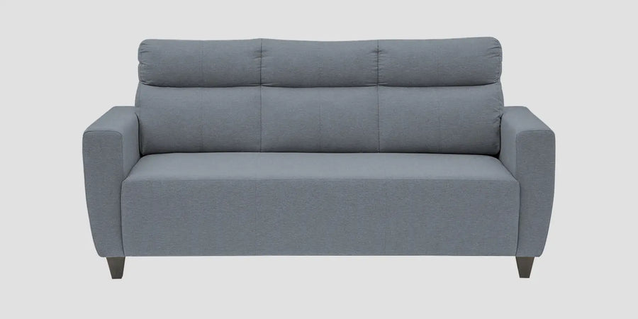 Burban Fabric 3 Seater Sofa In Winter Grey Colour - Febonic Living