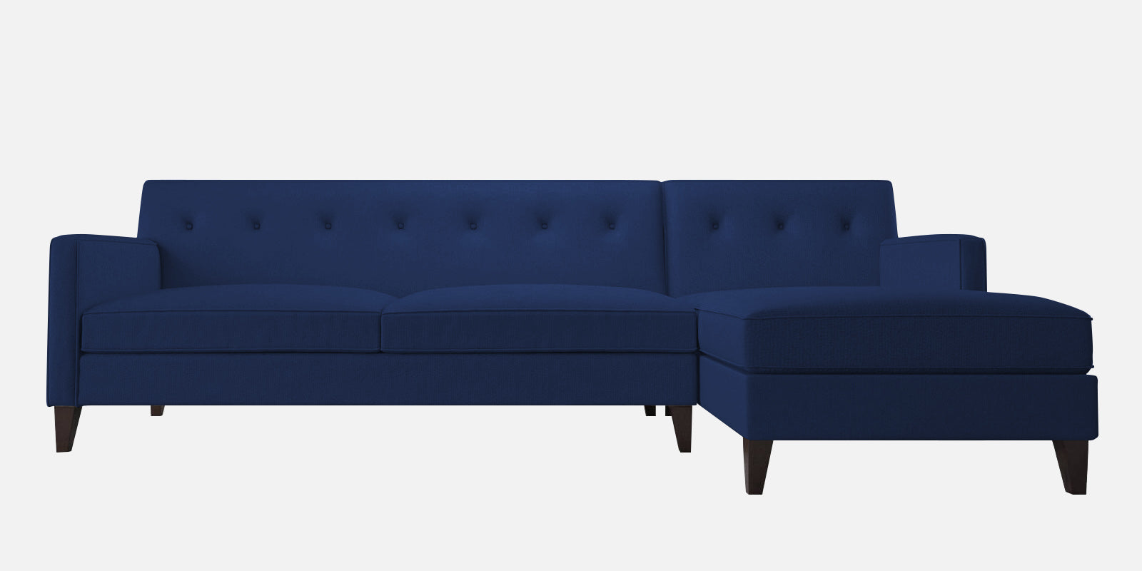 Miller Fabric LHS Sectional Sofa (3+Lounger) in Royal Blue Colour