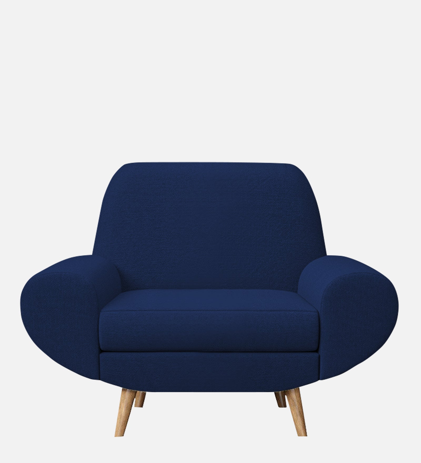 Jessy Fabric 1 Seater Sofa in Royal Blue Colour