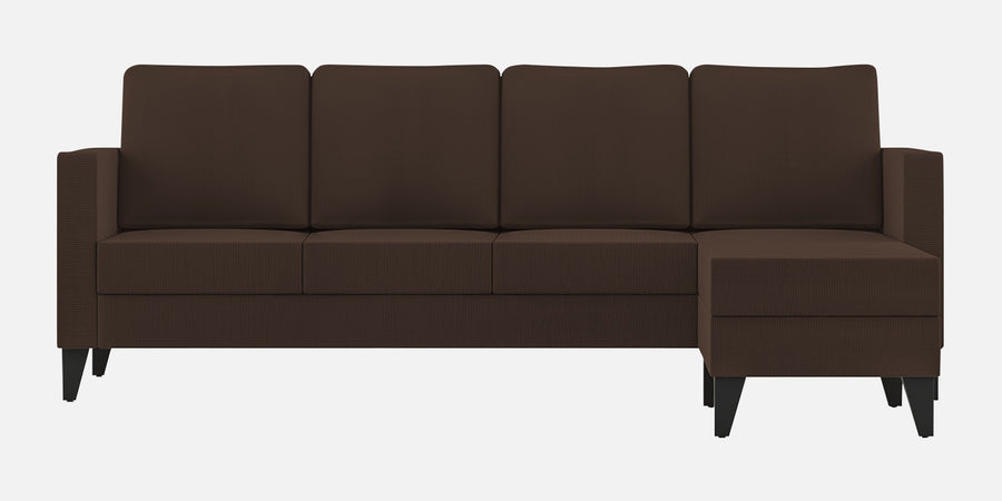Nori Fabric Lhs Sectional Sofa 3 Lounger In Cidar Brown Colour - Febonic Living