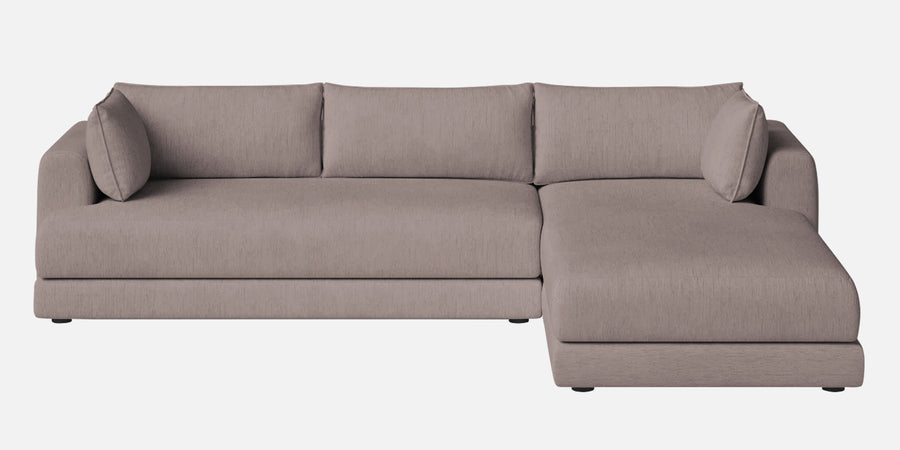 Ziggy Fabric Lhs Sectional Sofa 3 Lounger In Almond Beige Colour - Febonic Living