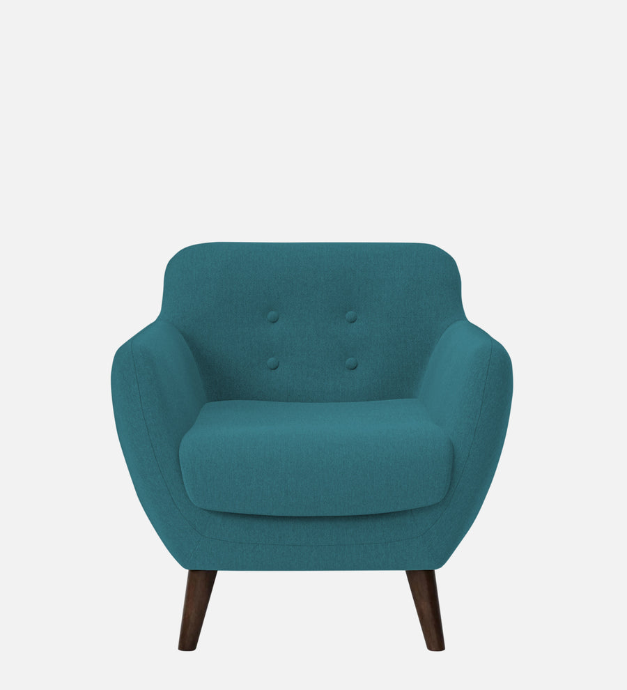 Goofy Fabric 1 Seater Sofa In Water Blue Colour - Febonic Living