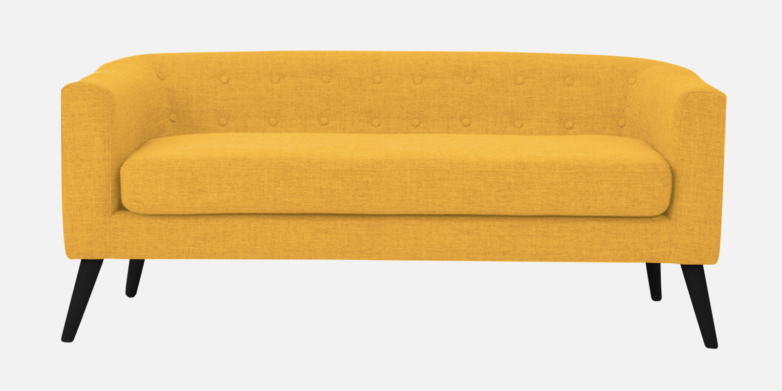 Casper Fabric 3 Seater Sofa in Bold Yellow Colour