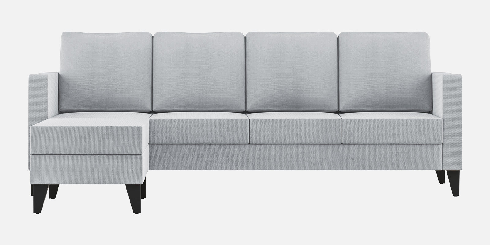 Nori Fabric RHS Sectional Sofa (3 + Lounger) In Coin Grey Colour