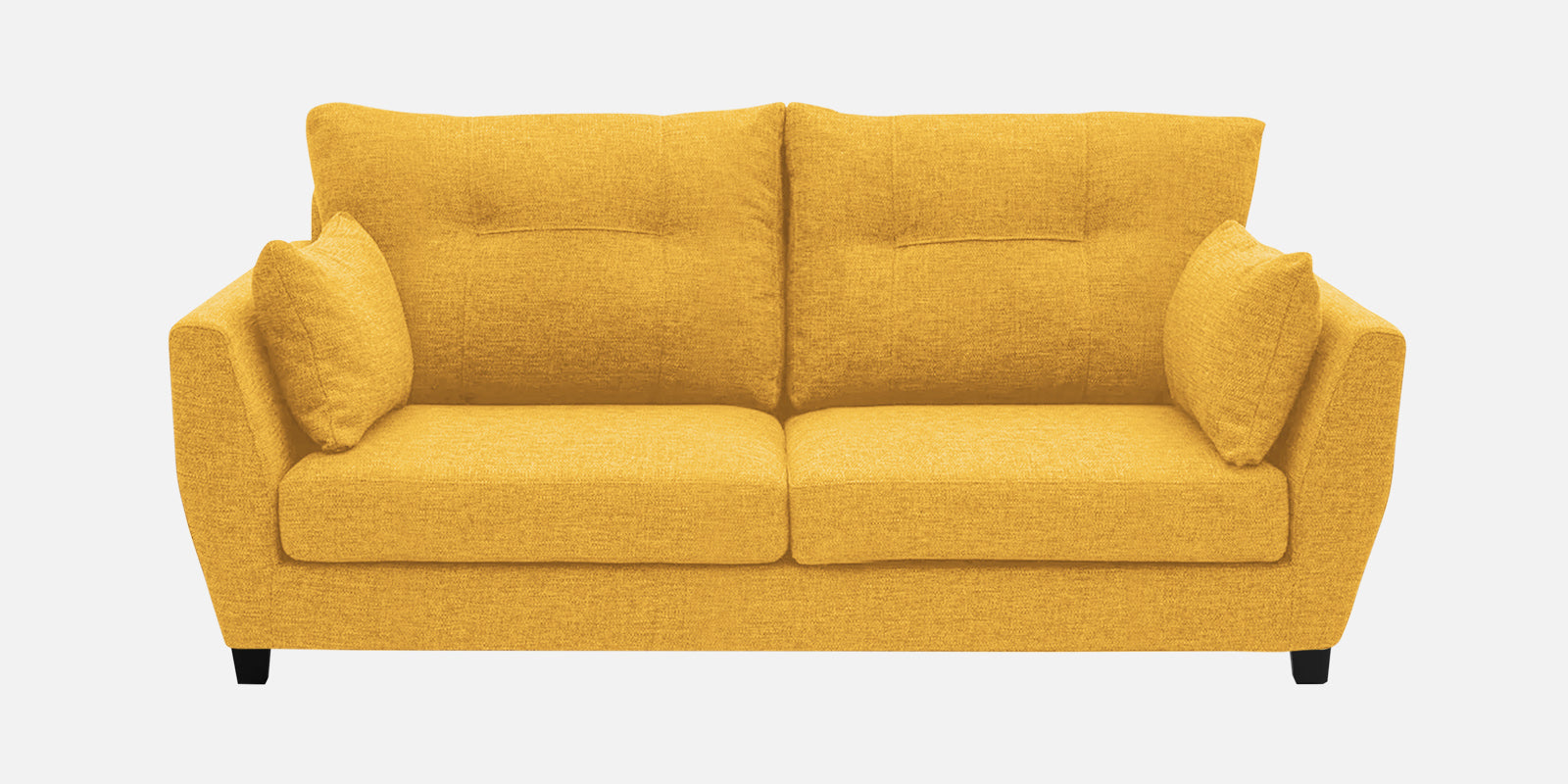 Mario Fabric 2 Seater Sofa in Bold Yellow Colour