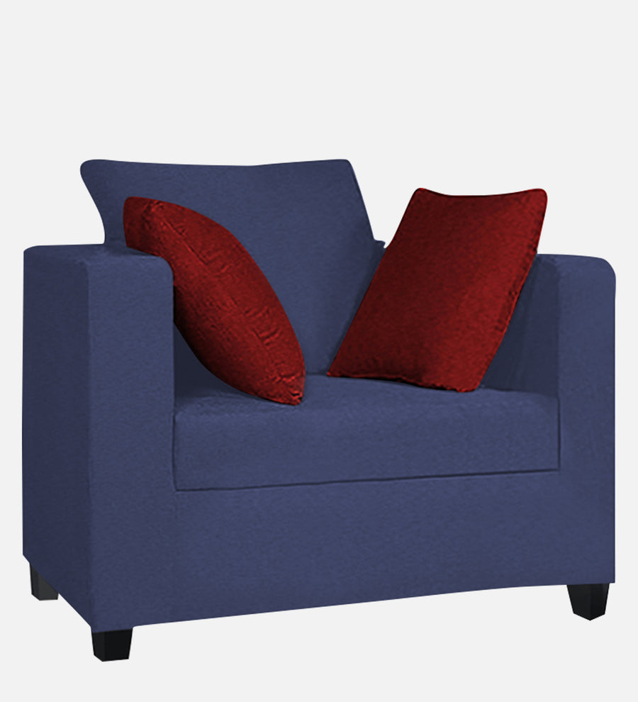 Nuska Fabric 1 Seater Sofa In Slate Blue Colour - Febonic Living