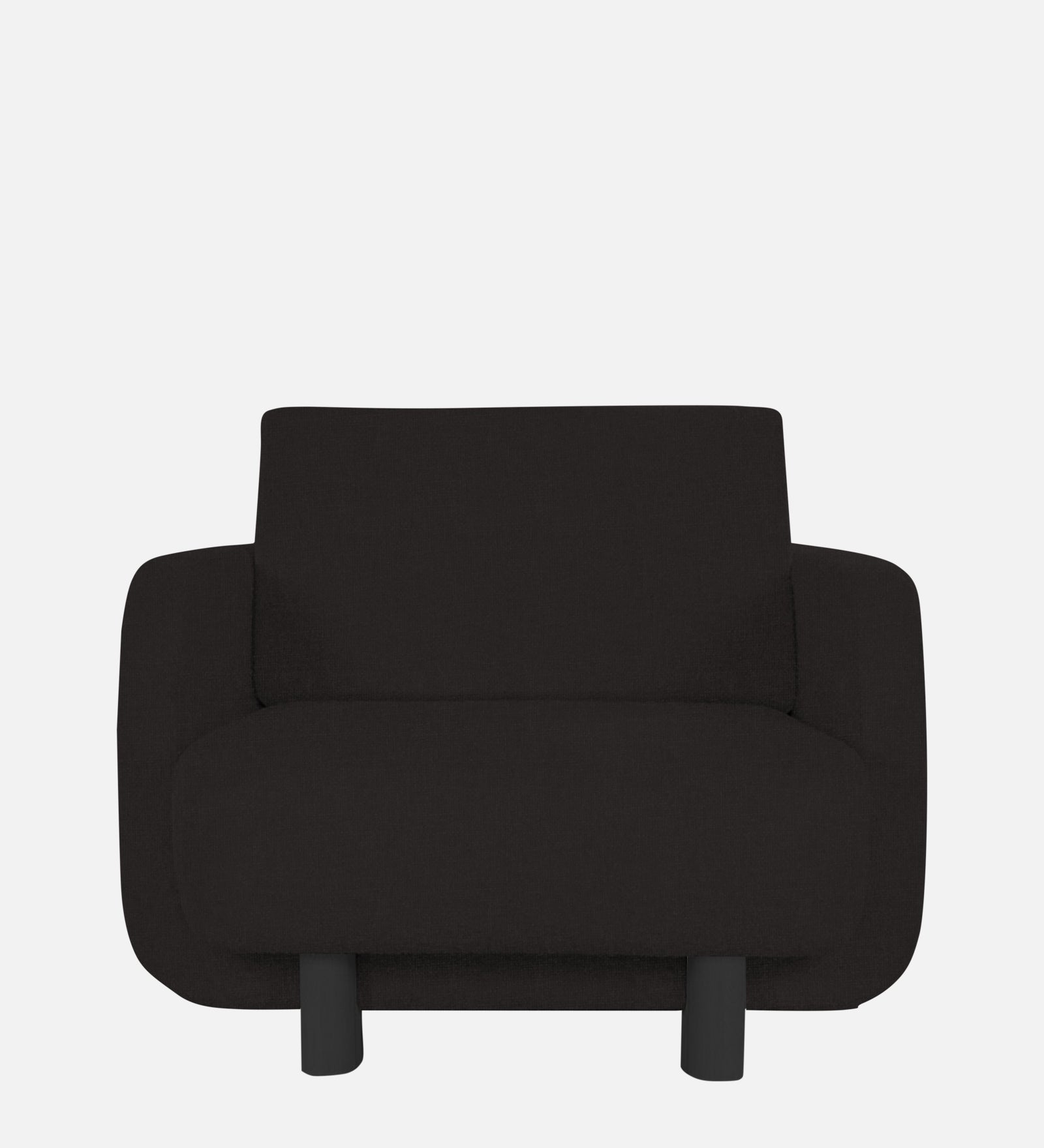 Varu Fabric 1 Seater Sofa In  Cara Brown Colour - Febonic Living