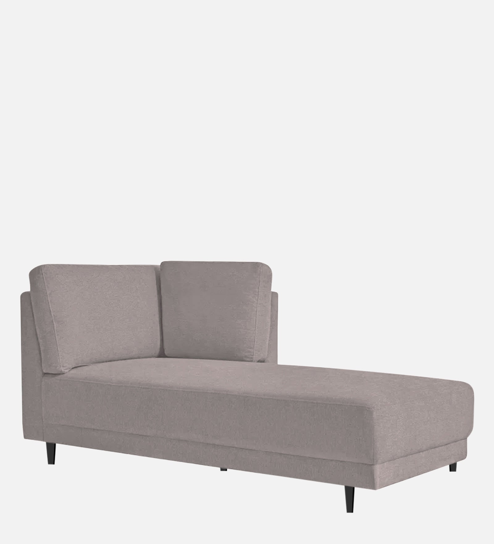 Jonze Velvet RHS Chaise Lounger in Pearl Grey Colour