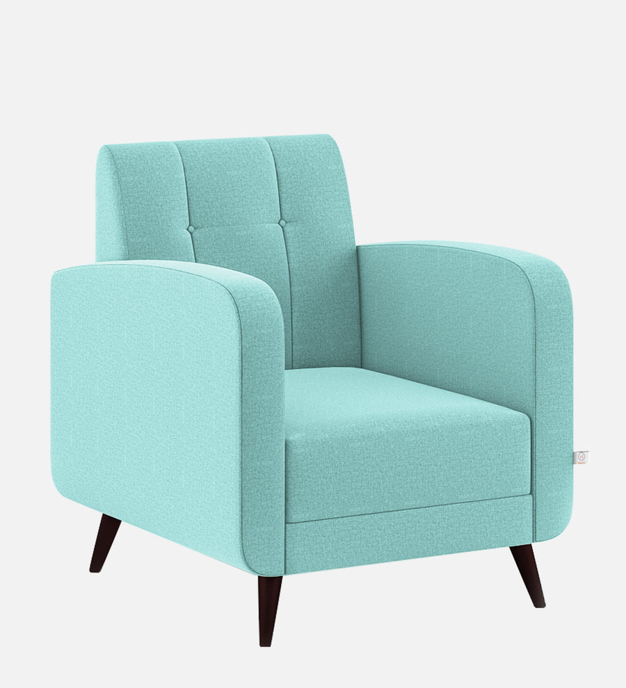 Wiki Velvet 1 Seater Sofa In Barmunda Aqua Colour - Febonic Living