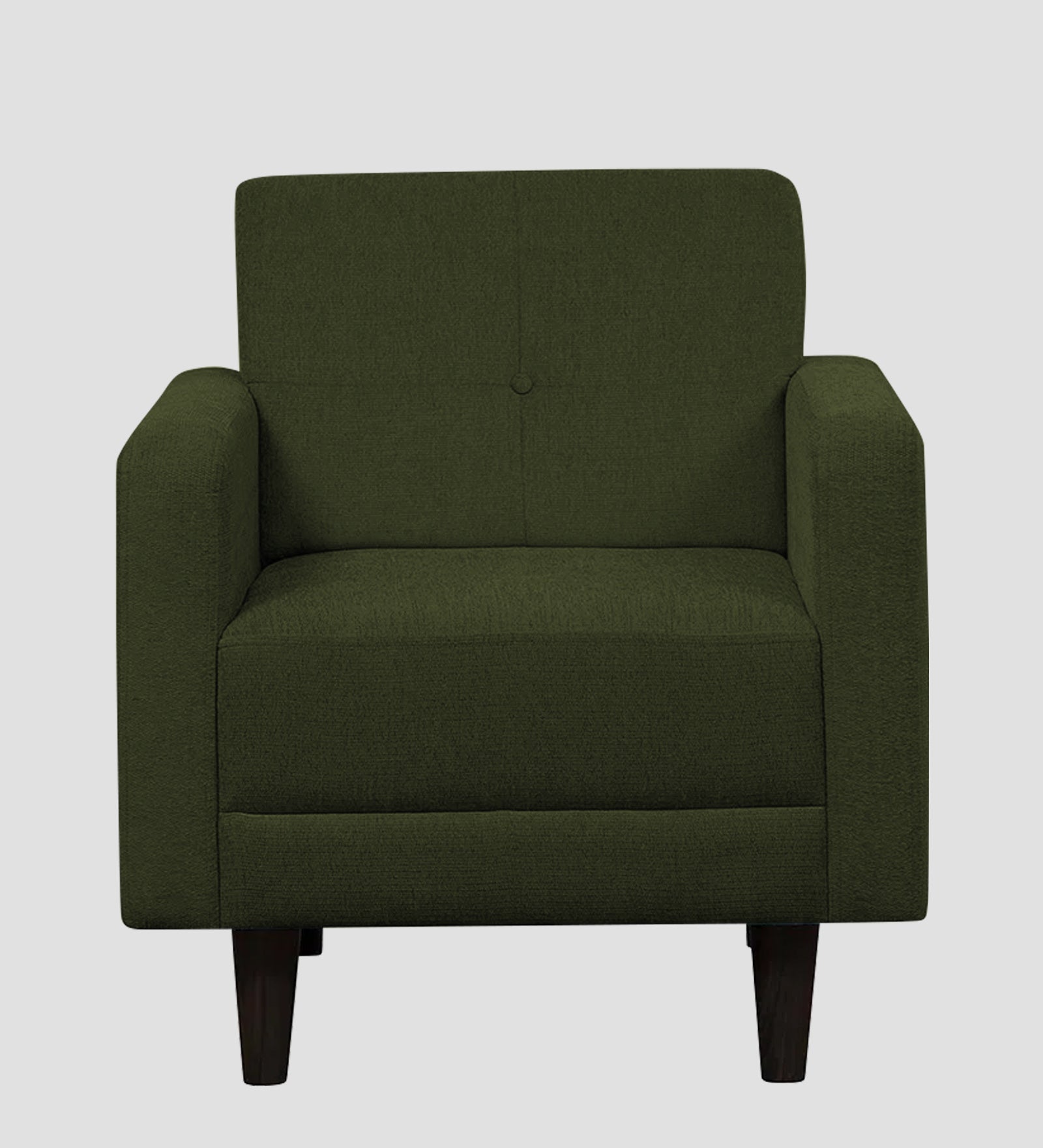 Noha Fabric 1 Seater Sofa In  Olive Green Colour - Febonic Living