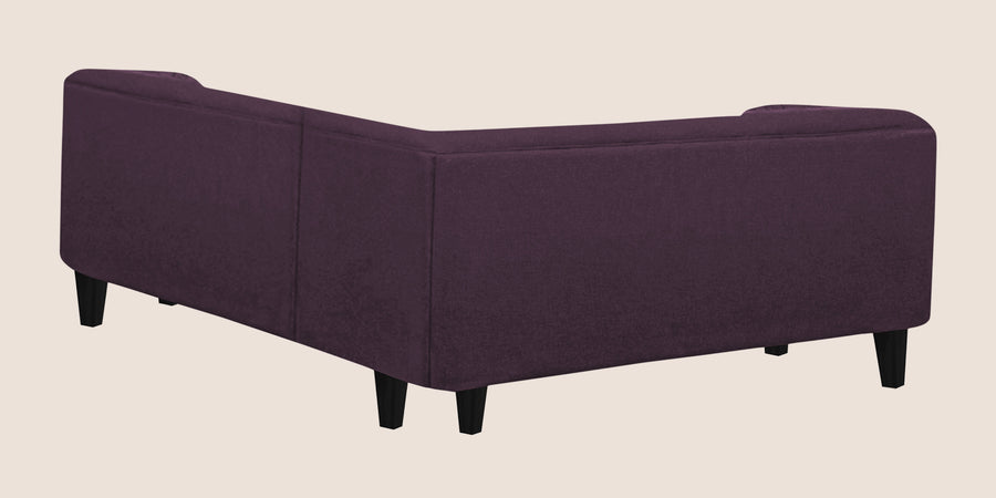 Niki Fabric Corner Sofa In Greek Purple Colour - Febonic Living