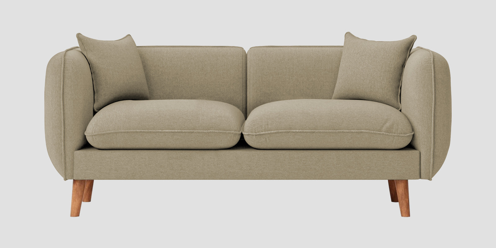 Reva Fabric 2 Seater Sofa In Honey Beige Colour - Febonic Living