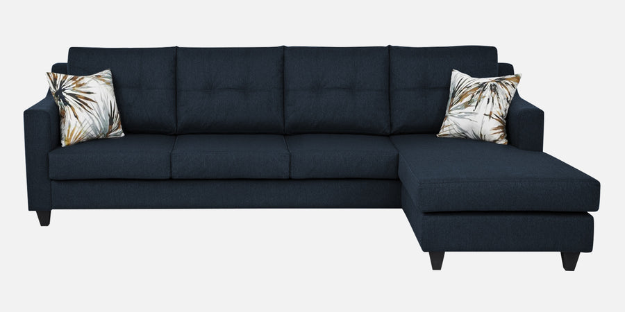 Welly Fabric Lhs Sectional Sofa 3 Lounger In Denim Blue Colour - Febonic Living