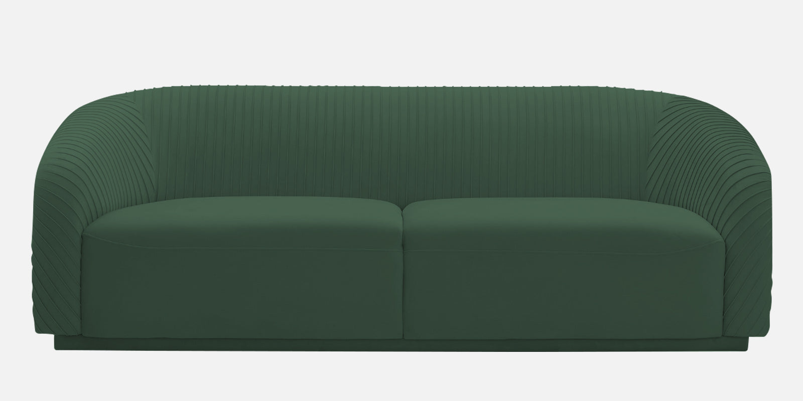 Yara Velvet Fabric 3 Seater Sofa in Amazon Green Colour