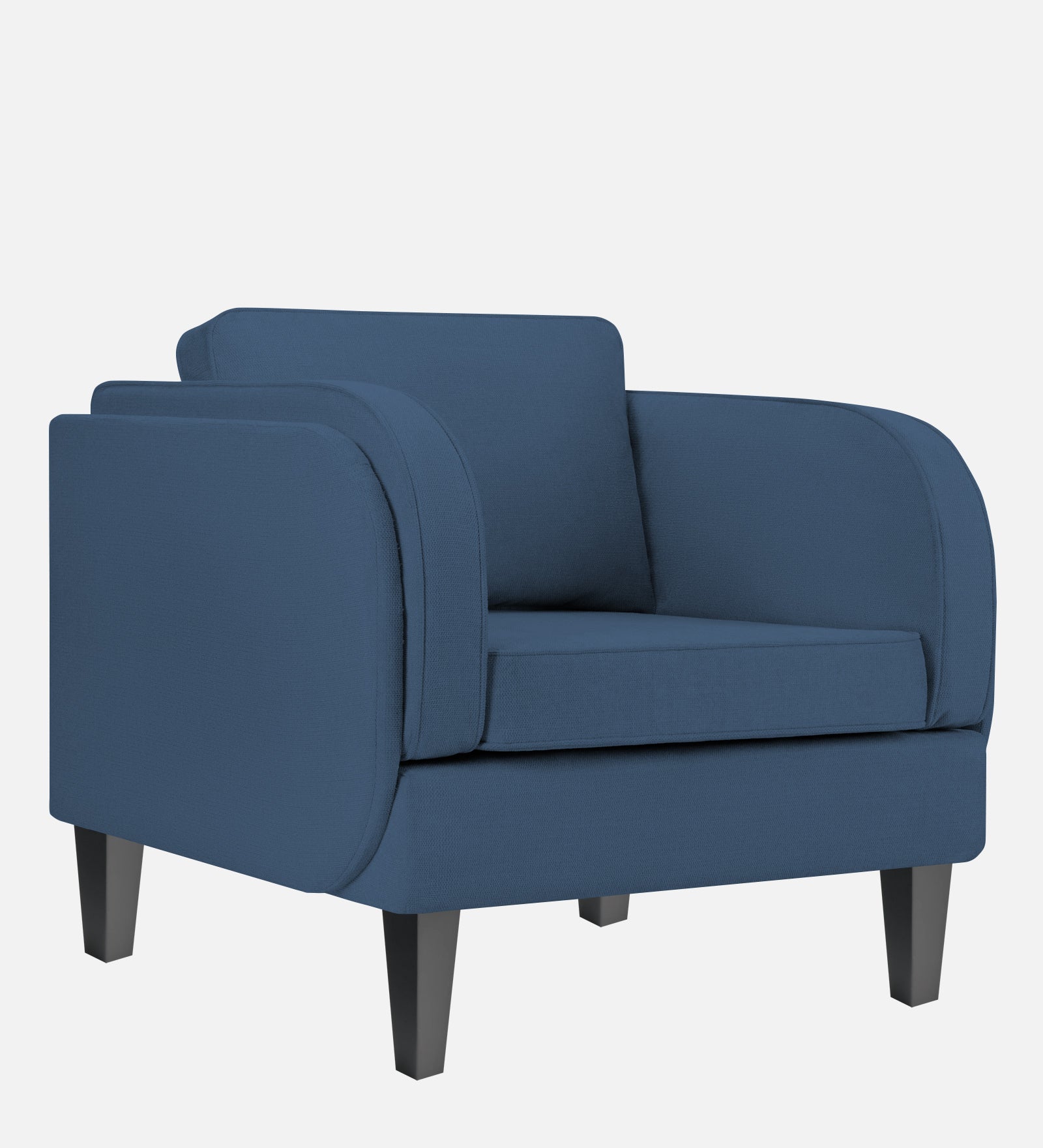 Siddy Fabric 1 Seater Sofa in Light Blue Colour