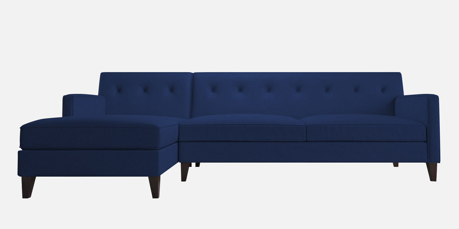 Miller Fabric RHS Sectional Sofa (3+Lounger) in Royal Blue Colour