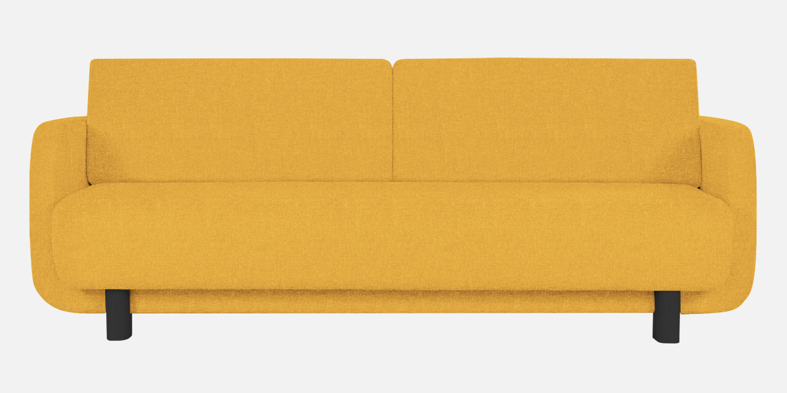 Amara Fabric 3 Seater Sofa In Bold Yellow Colour