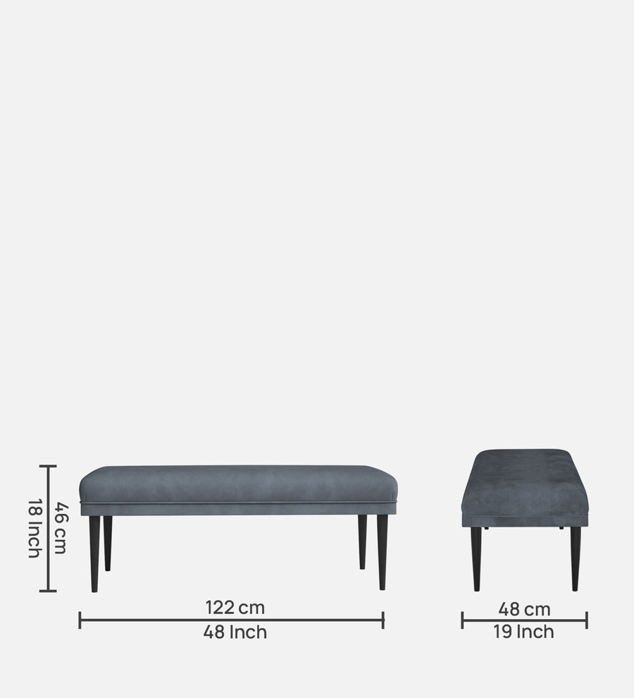 Summer Fabric Bench In Indigo Blue Colour - Febonic Living