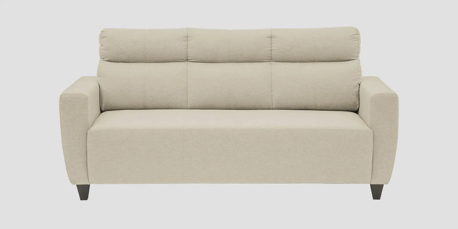 Burban Fabric 3 Seater Sofa In Maple Cream Colour Febonic Living