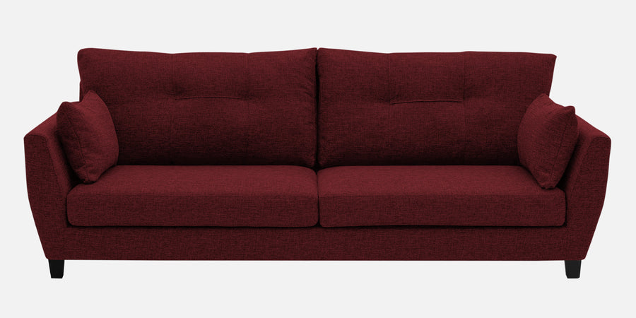Mario Fabric 3 Seater Sofa In Blood Maroon Colour - Febonic Living