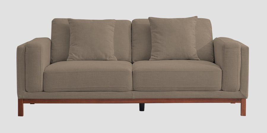 Borry Fabric 3 Seater Sofa In Hazel Beige Colour - Febonic Living