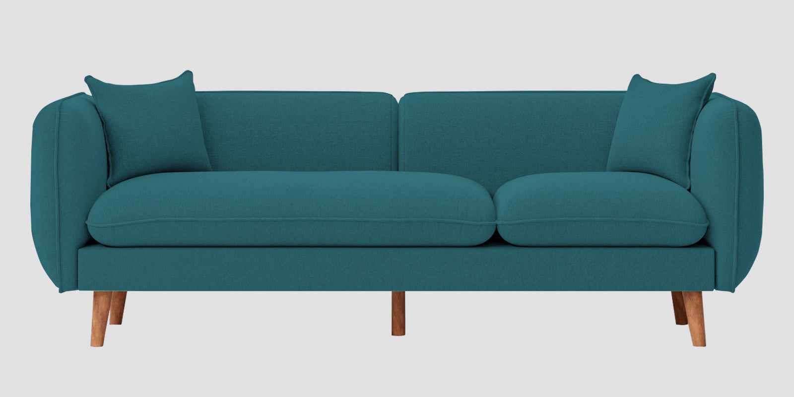 Reva Fabric 3 Seater Sofa In Water Blue Colour - Febonic Living