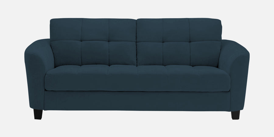 Mulan Fabric 2 Seater Sofa In Cool Blue Colour - Febonic Living
