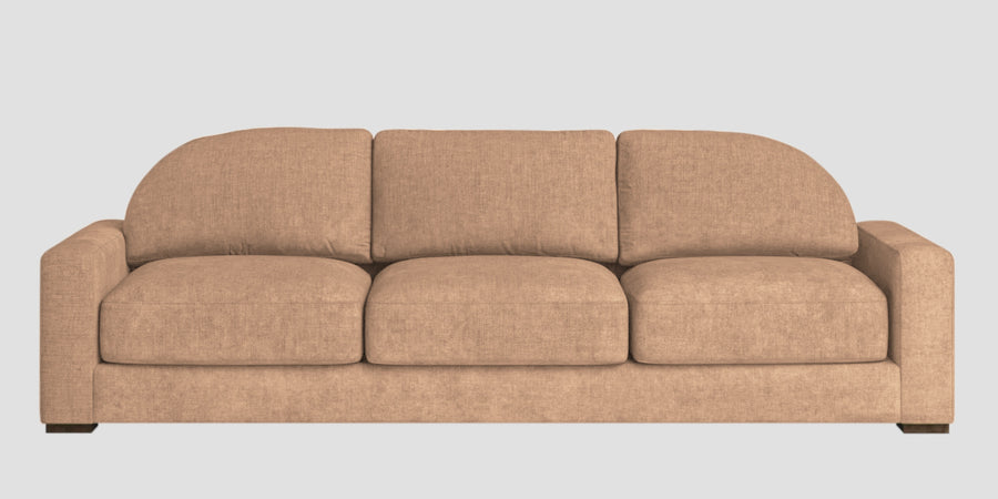 Dara Fabric 3 Seater Sofa In Cosmic Beige Colour - Febonic Living