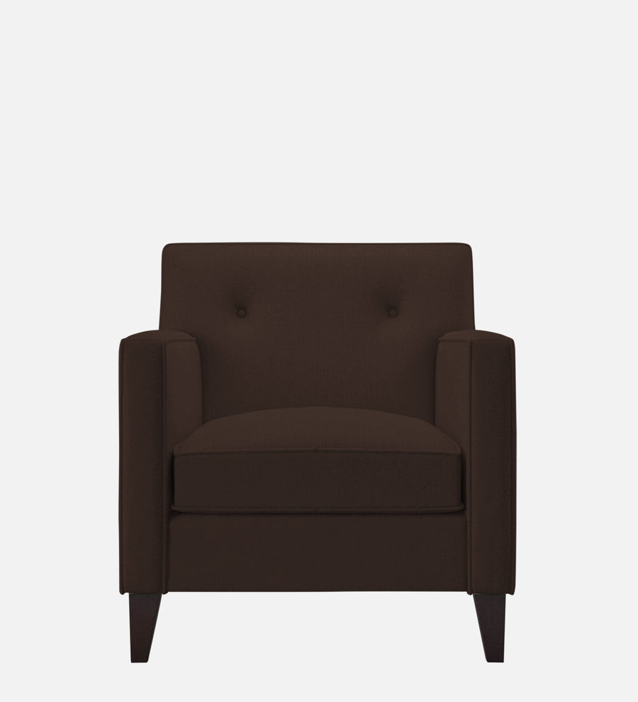 Miller Fabric 1 Seater Sofa In Coffee Brown Colour - Febonic Living