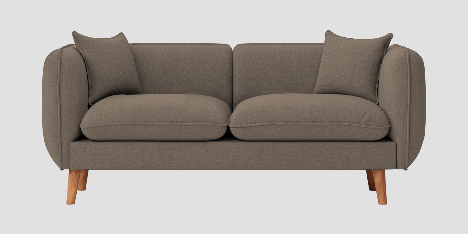 Reva Fabric 2 Seater Sofa In Hazel Beige Colour - Febonic Living