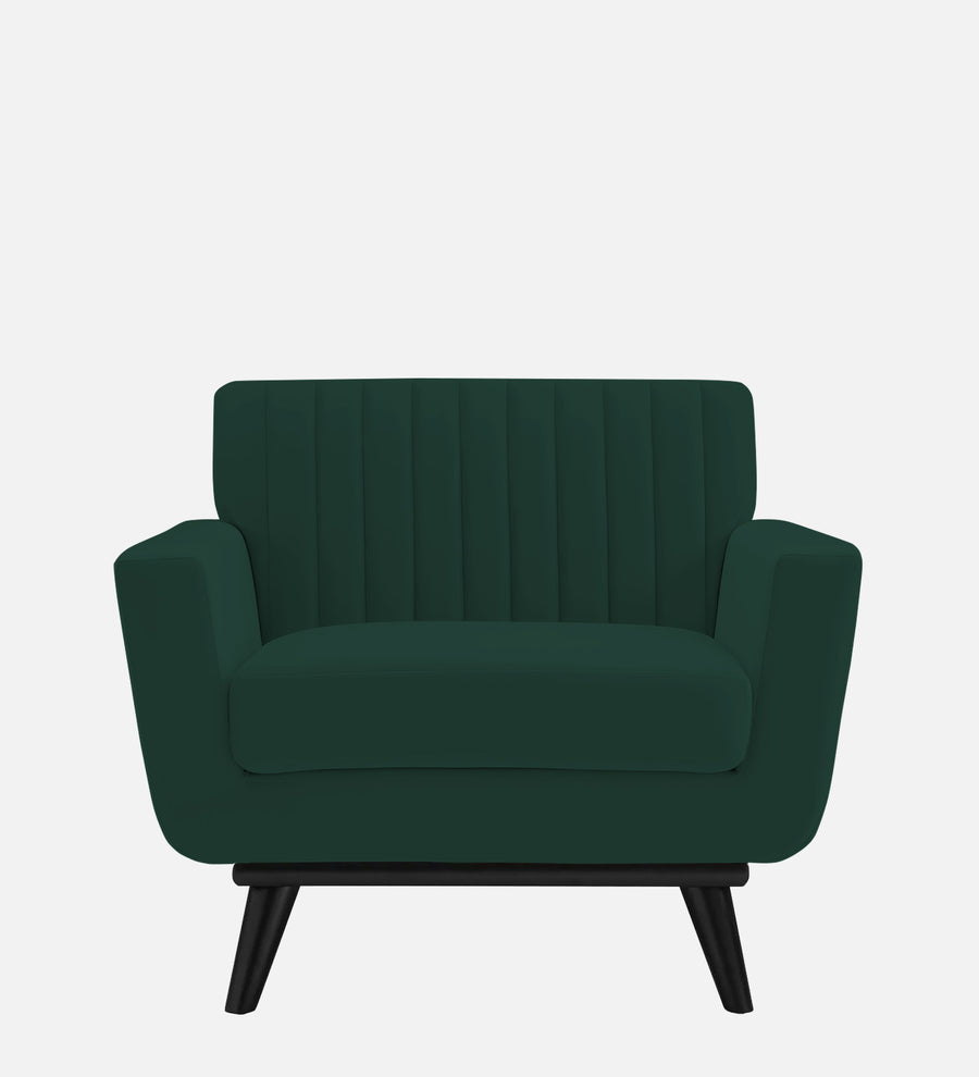 Tucker Velvet 1 Seater Sofa In Forest Green Colour - Febonic Living