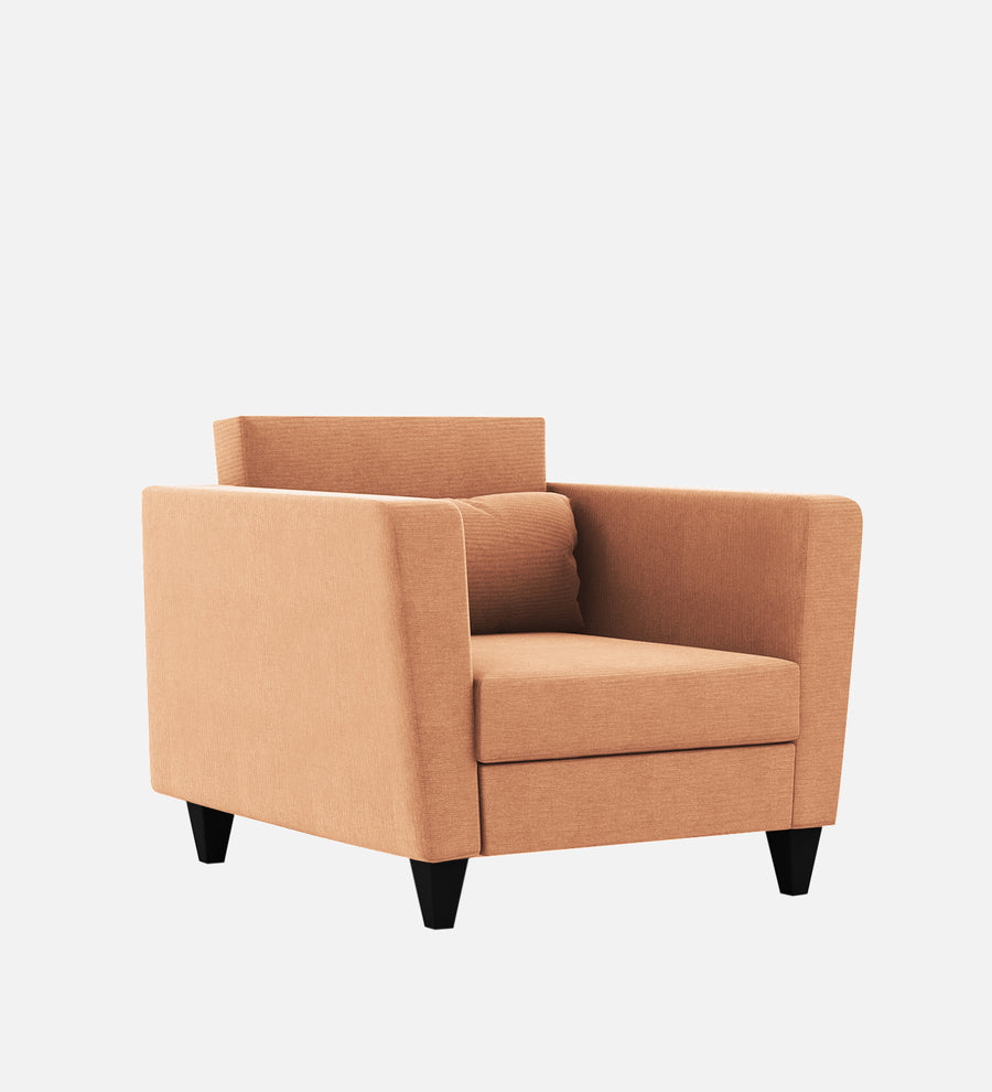Tokyo Fabric 1 Seater Sofa In Cosmic Beige Colour - Febonic Living