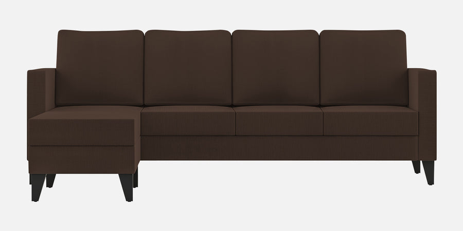 Nori Fabric Rhs Sectional Sofa 3 Lounger In Cidar Brown Colour - Febonic Living