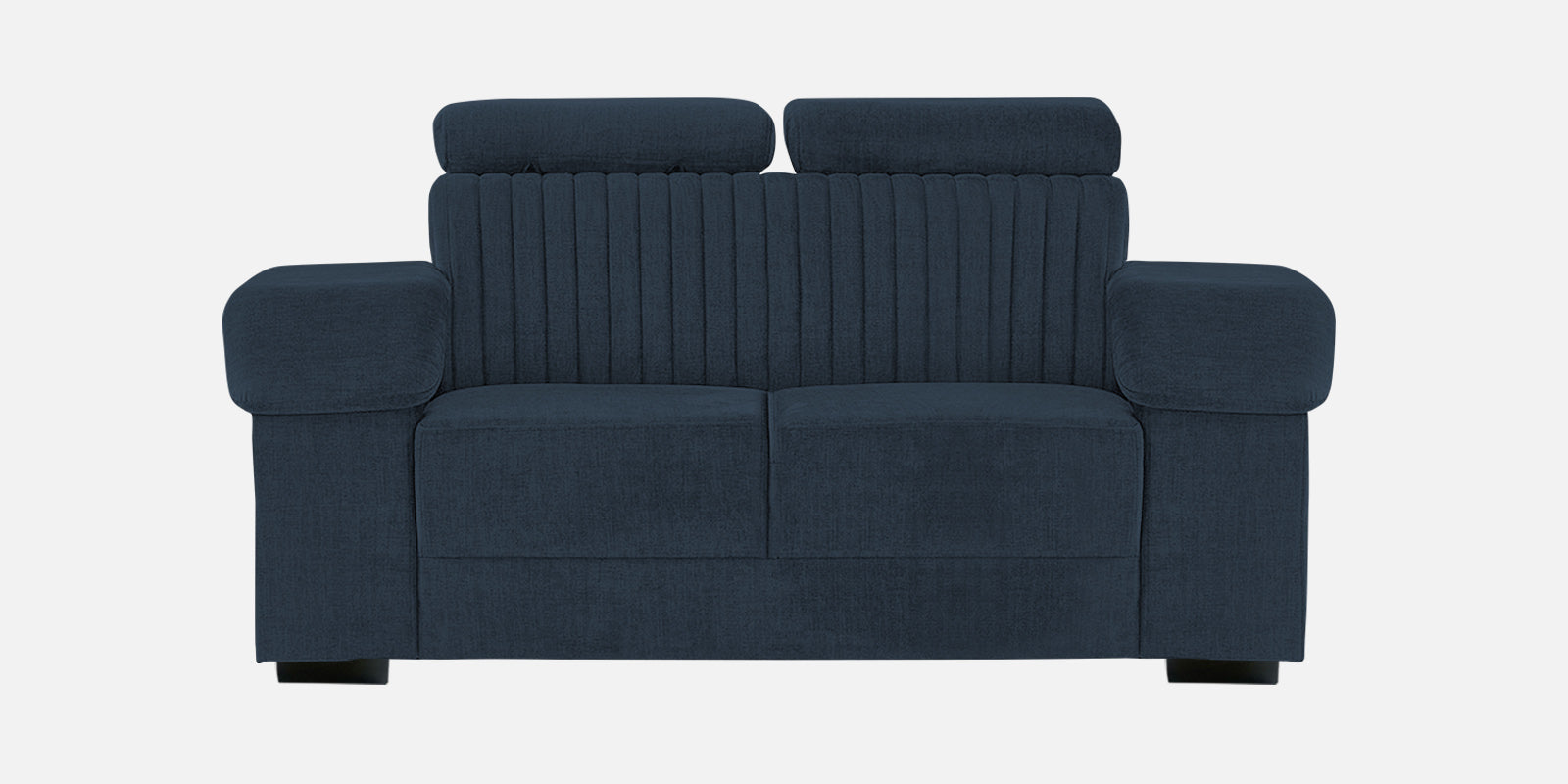 Draco Fabric 2 Seater Sofa In Denim Blue Colour