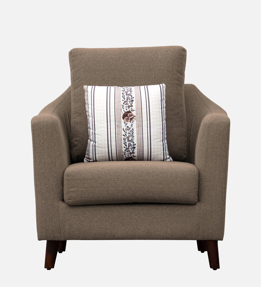 Kevin Fabric 1 Seater Sofa In Cookie Beige Colour - Febonic Living
