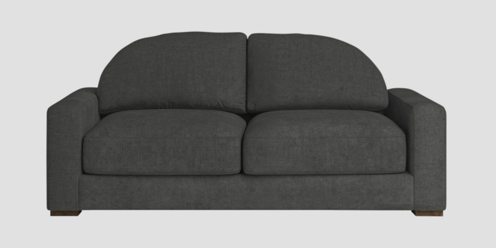 Dara Fabric 2 Seater Sofa In Charcoal Grey Colour