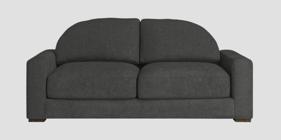 Dara Fabric 2 Seater Sofa In Charcoal Grey Colour - Febonic Living