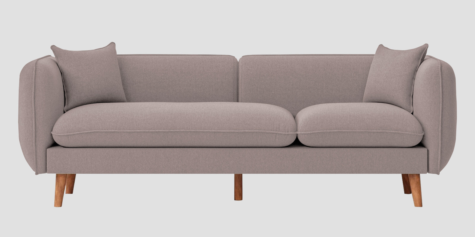 Reva Fabric 3 Seater Sofa In Almond Beige Colour - Febonic Living