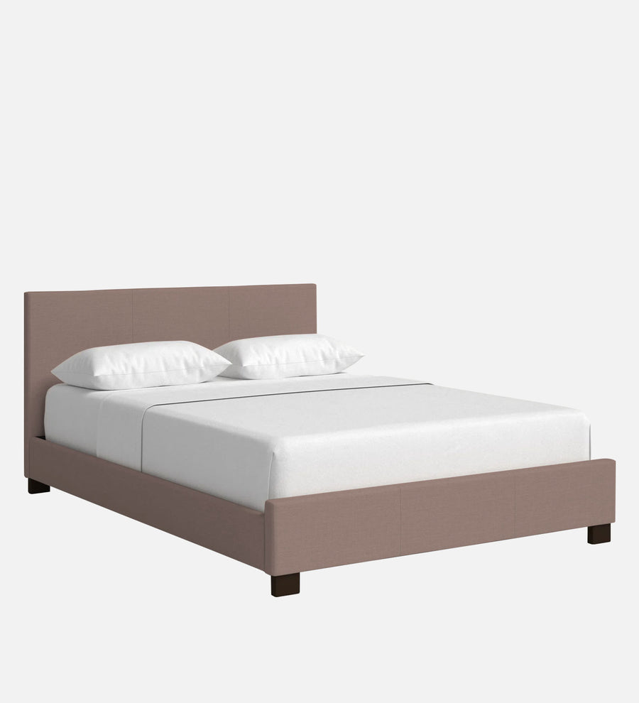 Lora Fabric Upholstered Queen Size Bed In Kadhi Beige Colour - Febonic Living