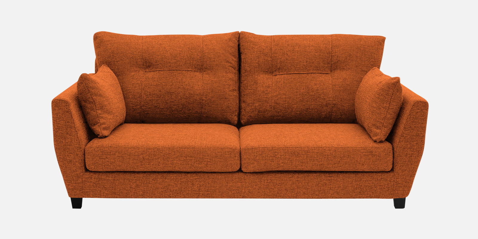 Mario Fabric 2 Seater Sofa in Vivid Orange Colour