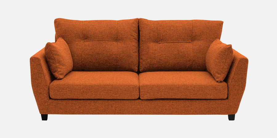 Mario Fabric 2 Seater Sofa In Vivid Orange Colour - Febonic Living