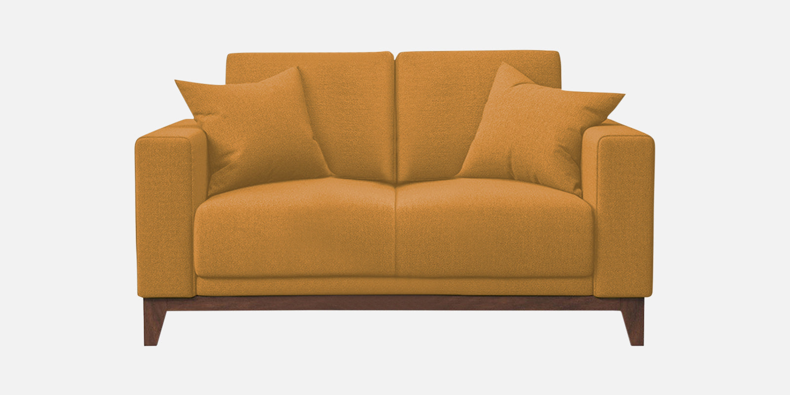 Luca Fabric 2 Seater Sofa in Corn Yellow Colour