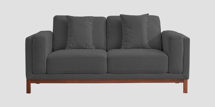 Borry Fabric 2 Seater Sofa In Stone Grey Colour - Febonic Living